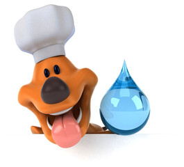 Fun dog - 3D Illustration