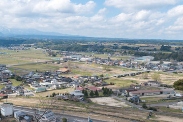 関金温泉周辺の町並み（鳥取県）