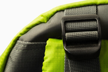 Element of fixation of a harness for wearing an everyday backpack