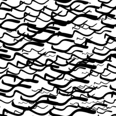 Seamless pattern with sketch squiggle