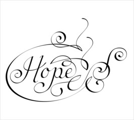Hope Hand Drawn Pen Ink Style M_2204002