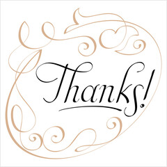 Thanks Pen Ink Style M_2204001