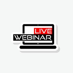 Live Online Webinar sticker icon