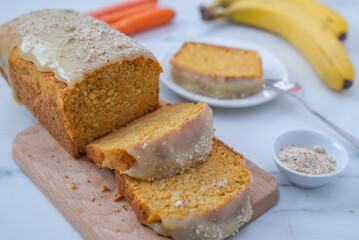 carrot banana bread for easter