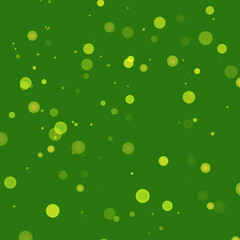 Green glitter on a green background. Explosion of confetti. Vector festive background. Summer, spring print.