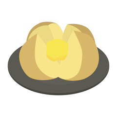 じゃがバターのイラスト