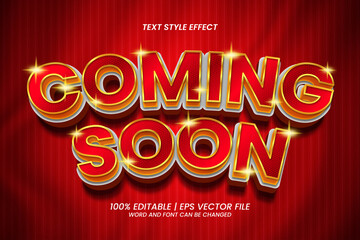 Coming Soon 3D Luxury Style Editable Text Effect