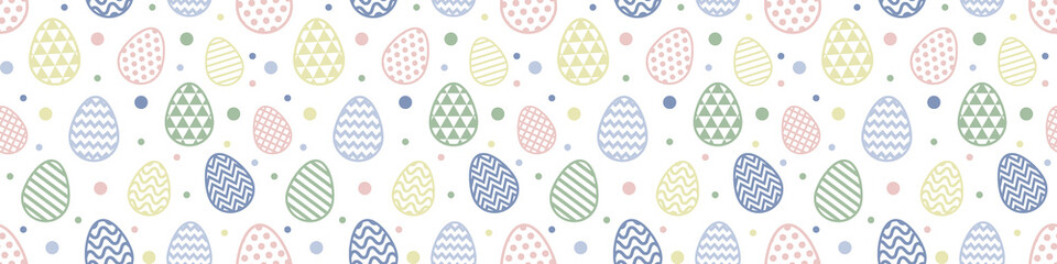 Concept of an Easter eggs. Wallpaper concept. Banner. Vector