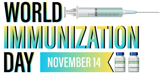 World immunization day banner design