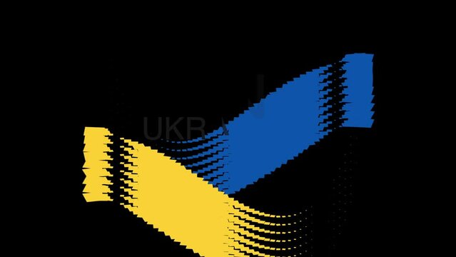 Animazione 3D Bandiera Ukraine 