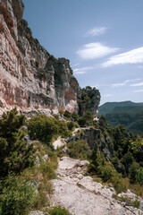 Famous climbing walls in siurana