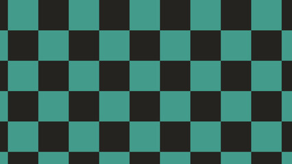 Black and Green Square Pattern Background. Design Perfect for Kimono, Print, Clothing, Fabric.