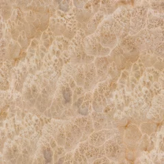 Tuinposter Light beige onyx texture with interesting pattern. Seamless square background, tile ready. © Dmytro Synelnychenko