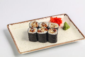 Japanese roll maki with eel