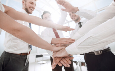 Fototapeta premium stylized photo.unified business team