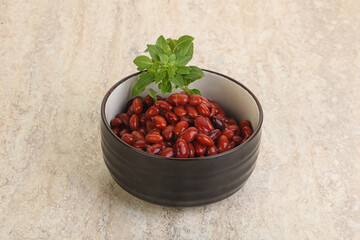 Red kidney bean in the bowl