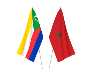 Morocco and Union of the Comoros flags