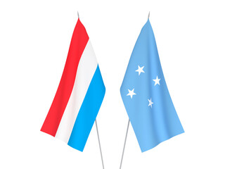 Luxembourg and Federated States of Micronesia flags