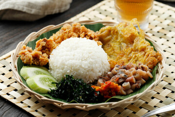 Nasi Campur Cumi Asin Surabaya