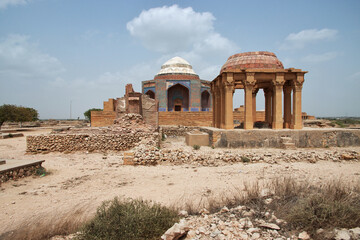 Makli Necropolis, vintage tombs in Thatta, Pakistan