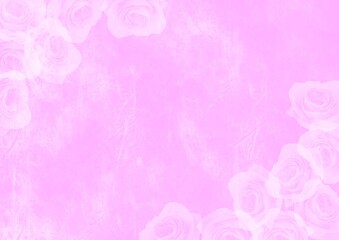 ばらとピンクのアンティーク背景