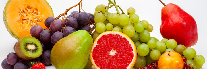 Naklejka na ściany i meble arrangement of fresh and healthy fruits