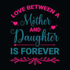 Obraz premium Love between a mother and daughter is forever