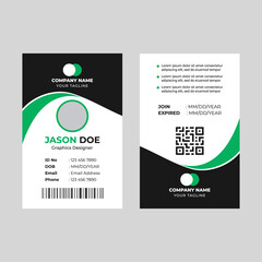 Creative and modern ID card template