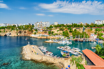 Old Antalya Marina in Kaleici, Antalya, Turkey