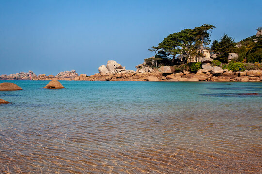 Beach of Saint Guirec in Brittany