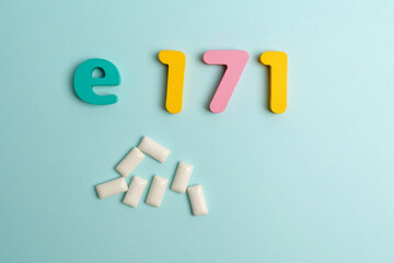 E171 is used to produce a bright white color in various food products