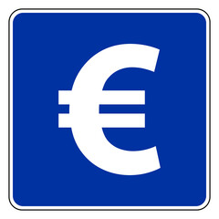 Euro und Schild