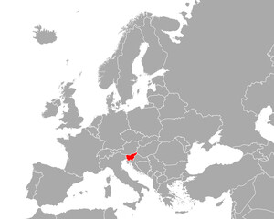 Karte von Slowenien in Europa