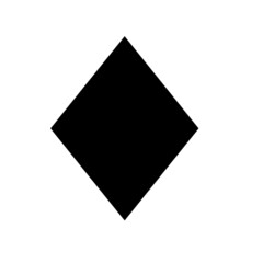 Rhombus shape icon 
