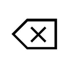 Backspace delete icon 