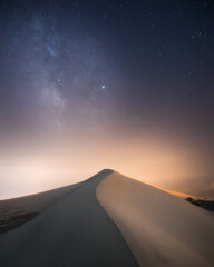 Blissful Milky Way in the sky above the desert