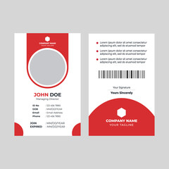 Simple and Clean ID Card Design Template
