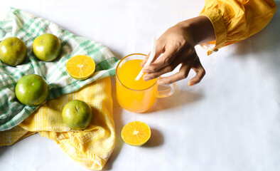 person preparing drink