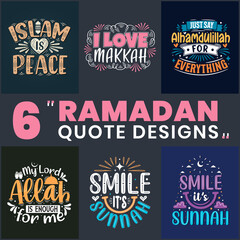 Ramadan design bundle, Islamic quotes set. Ramadan SVG bundle