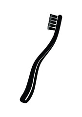 Plastic toothbrush vector icon isolated on white. Tooth brush icon.