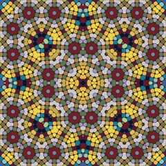 Mosaic seamless pattern.