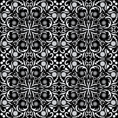 Black and white seamless pattern.