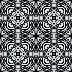 Black and white seamless pattern.