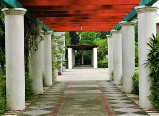 entrance to the house