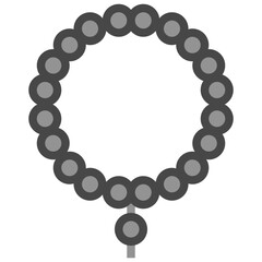 Obraz premium BEADS flat icon,linear,outline,graphic,illustration