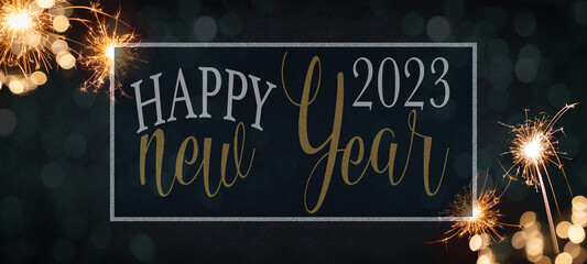 HAPPY NEW YEAR 2023, Festival,  Event, festive decorative celebration Holiday, New Year's Eve Party...