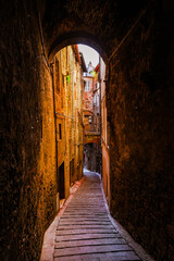 Fototapeta premium Perugia historical center ancient street
