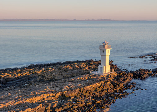 Beautiful view of an Old Akranes Lighthouse in Iceland