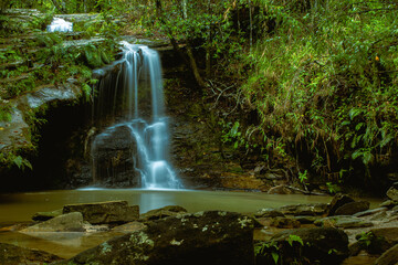Obraz premium waterfall in the city of Carrancas, State of Minas Gerais, Brazil
