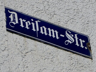 Schild Dreisam-Straße in Freiburg
